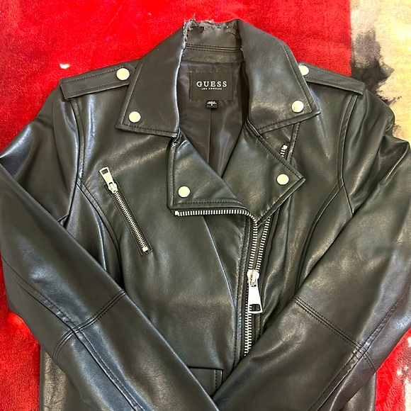 Authentic Guess Leather Jacket - Picture 2 of 4